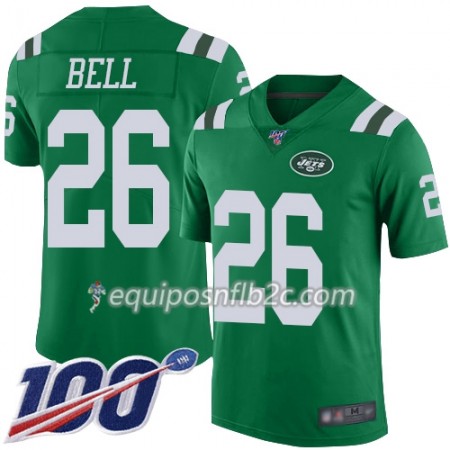 Camiseta Hombre NFL New York Jets Le-Veon Bell 26  Nike Verde 100th